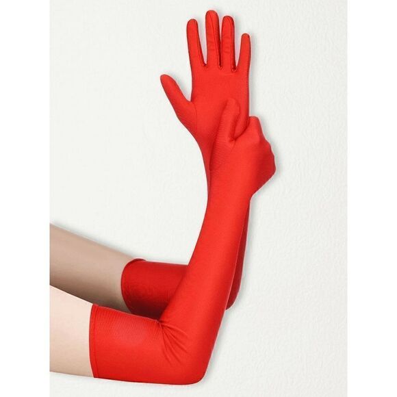 ❤️✨ 5PCS 1920s Red Accessories Flapper Great Gatsby Retro Costume Set NEW - Picture 16 of 16